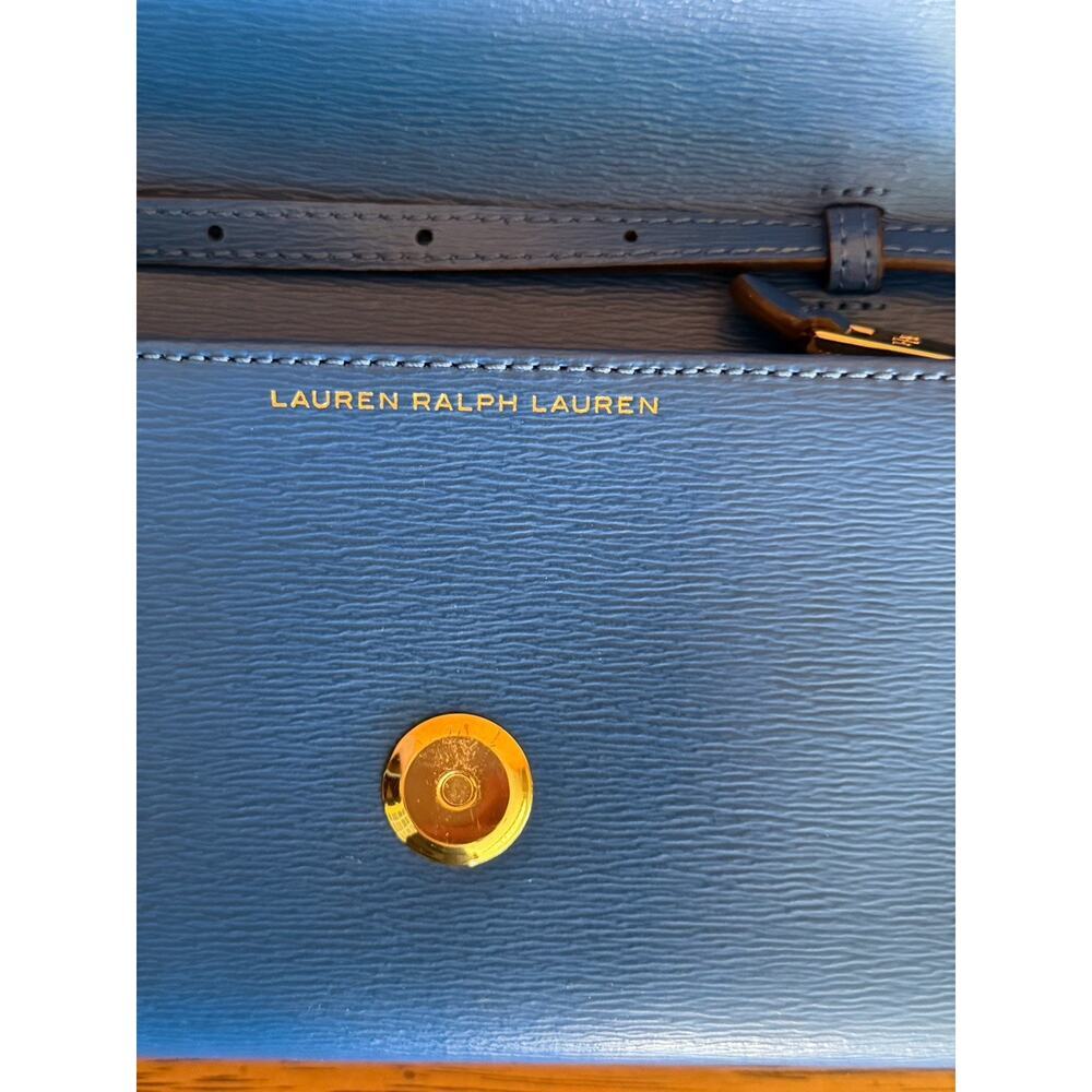 LAUREN RALPH LAUREN - NEWBURY - KAELYN - Blue Mist Mini Cross-Body Handbag Purse - Picture 2 of 4